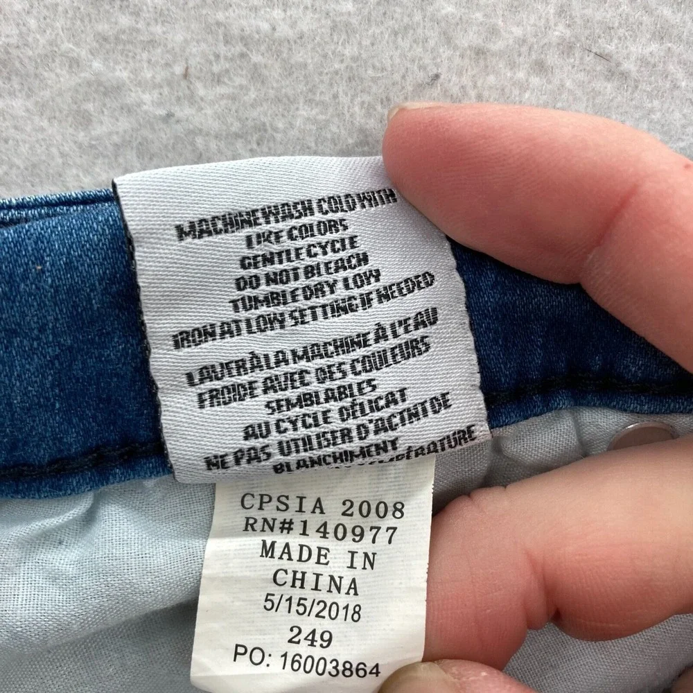 Hudson Kids Cailin Five Pocket Ankle Skinny Jeans Size‎ 16 Blue Stretch Denim